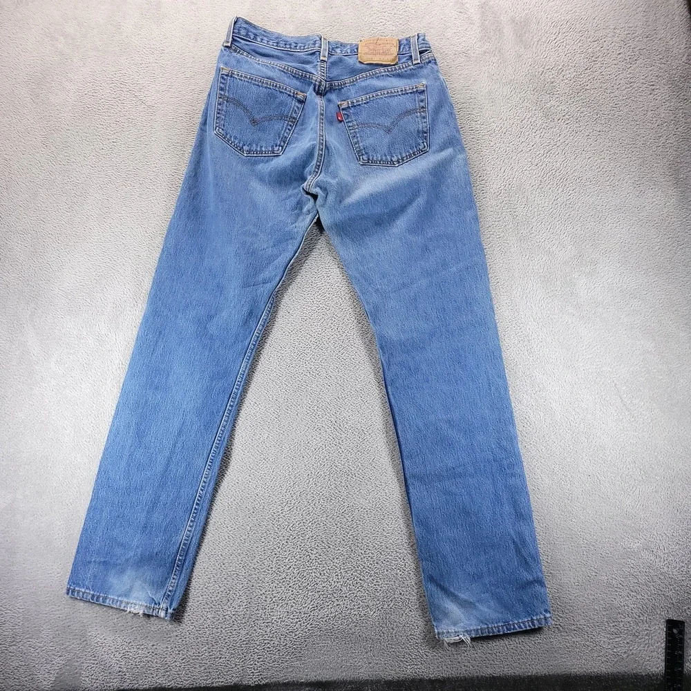 VTG Levis 501 Jeans Mens 33x32 Blue Regular Straight Button Fly USA 90s